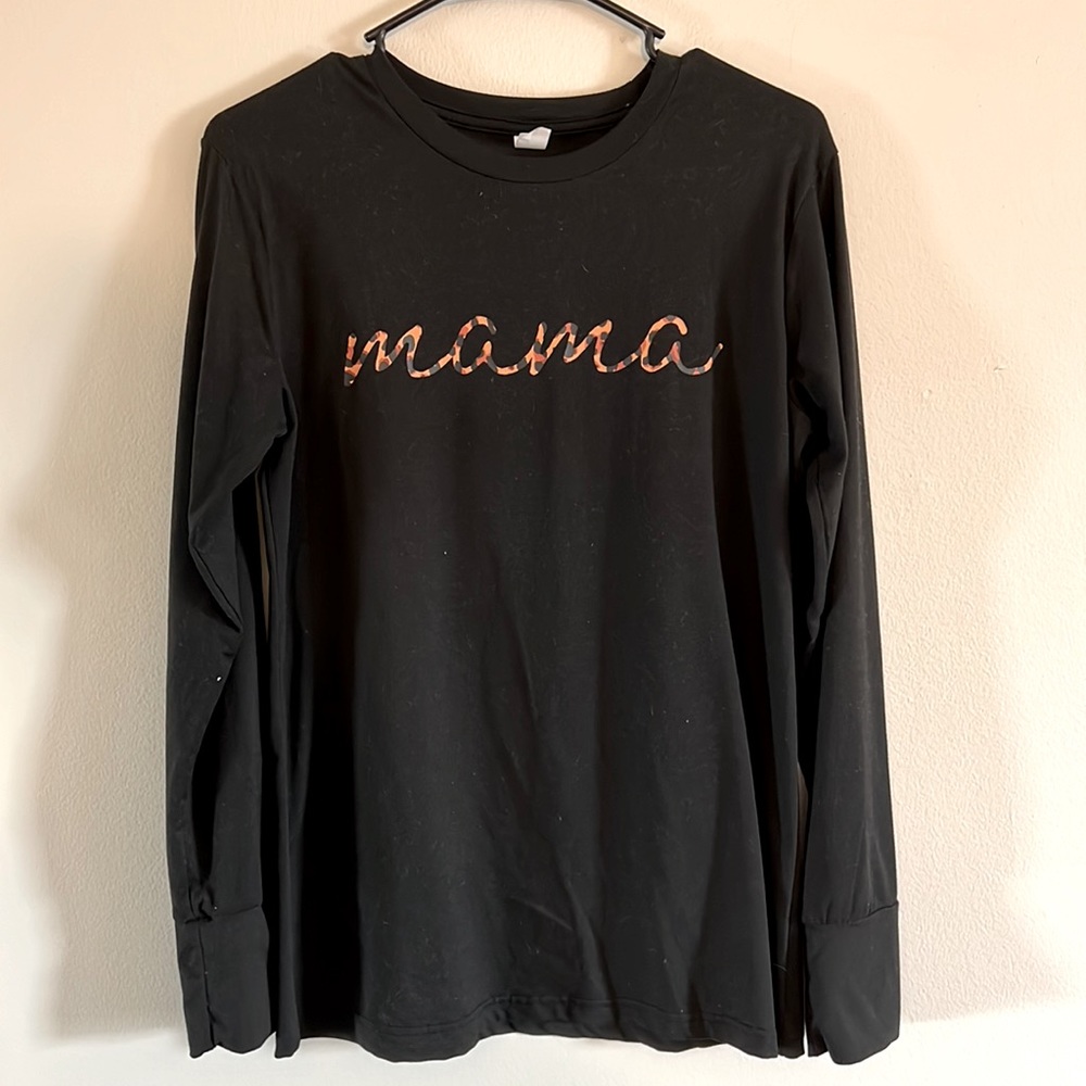 Leopard print Mama Long Sleeve